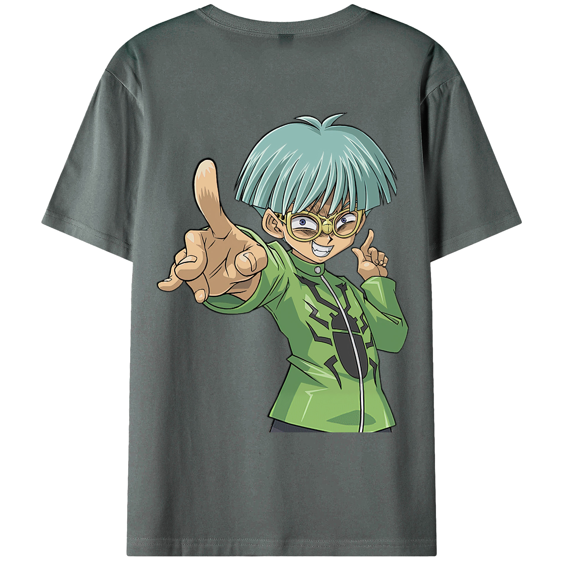 （画像用） 遊☆戯☆王 Yu-Gi-Oh! 綿100％ メンズ半袖Tシャツ（バックプリント） 通気性